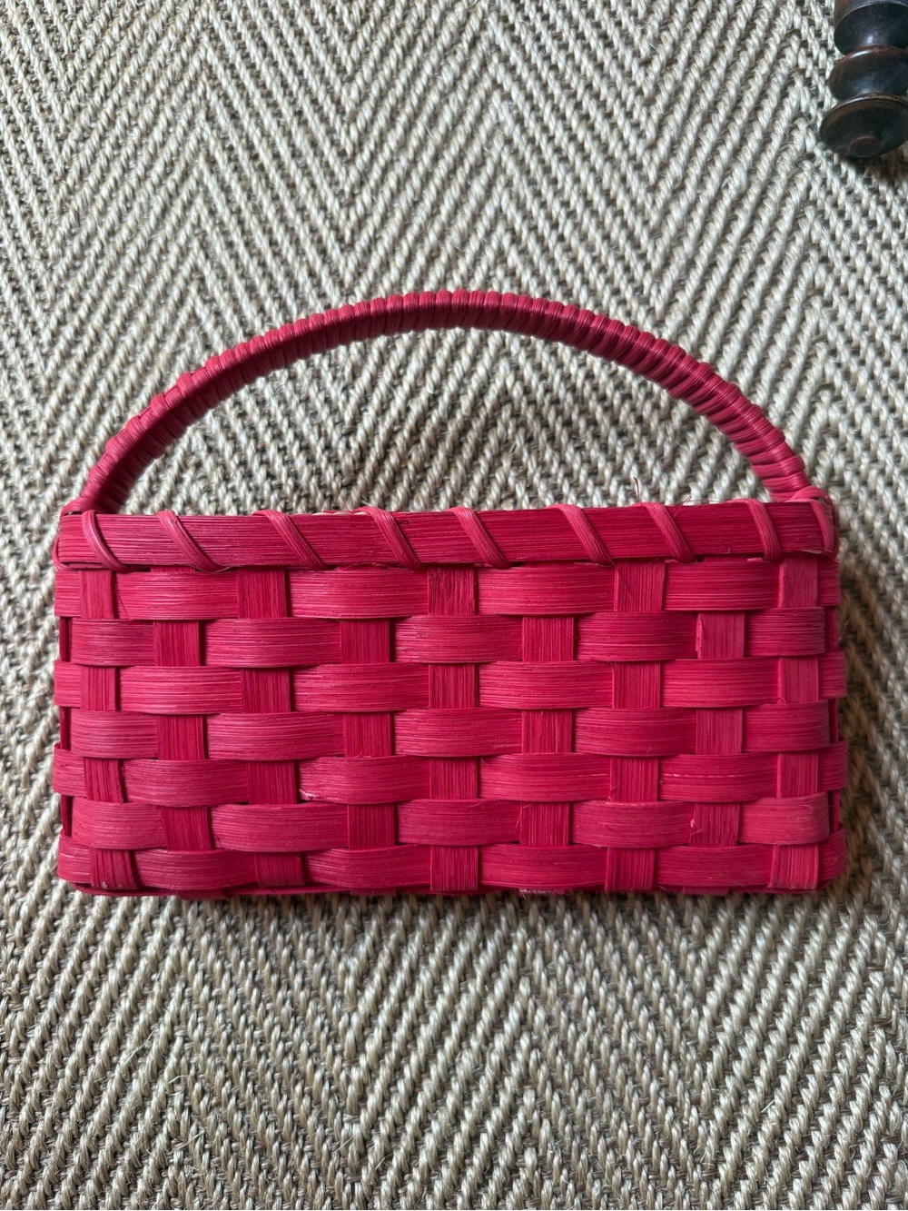 Underwater Weaving Studio Phone Trug Basket – Red – New/Unused